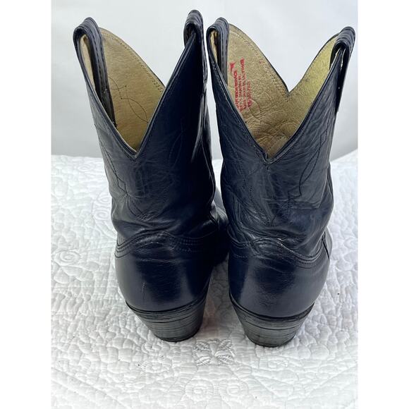 Nacona Boots Women's Size 5.5B Black Leather Western Cowboy Boots 8217G - Picture 8 of 10